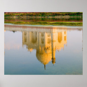 Poster Reflexo do famoso templo Taj Mahal no