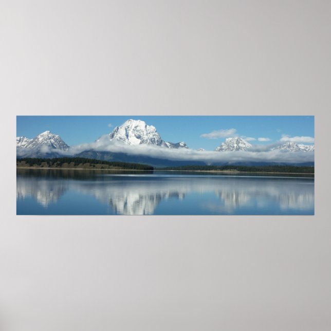 Poster Reflexo do Monte Moran em Grand Teton (Frente)