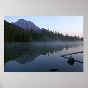 Poster Reflexo do nascer do sol no String Lake II