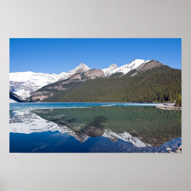Poster Reflexo no Lago Louise - Banff NP, Canadá (Frente)