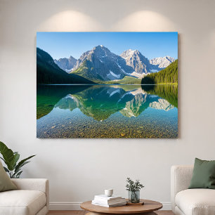 Poster Reflexo Sereno do Lago da Montanha