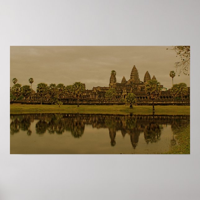 Póster Reflexões Angkor Wat (Frente)