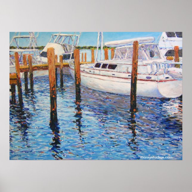 Póster "Reflexões Azul Céu" (Frente)