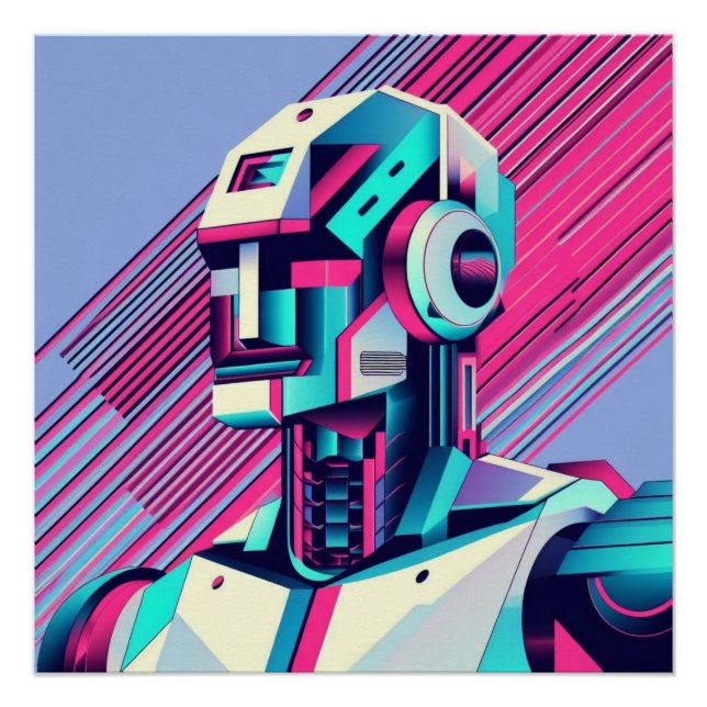 Póster Reflexões Cyberpunk (Frente)