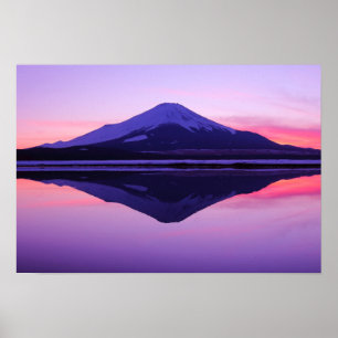 Poster Reflexões da água "Sakasa-Fuji "
