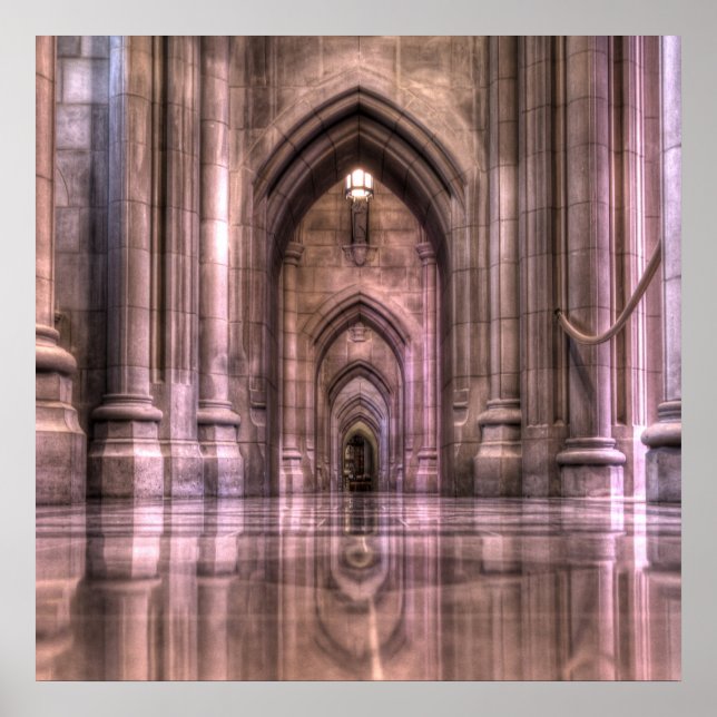 Póster Reflexões da Catedral Nacional de Washington (Frente)
