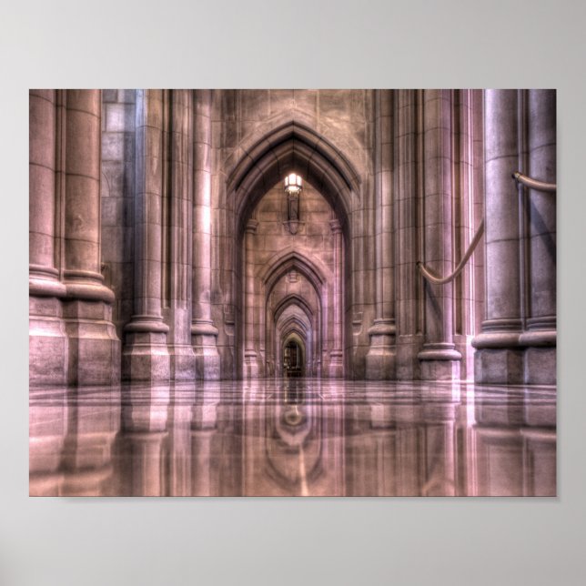Póster Reflexões da Catedral Nacional de Washington (Frente)