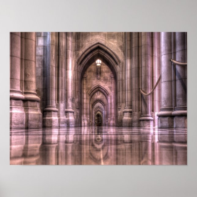 Póster Reflexões da Catedral Nacional de Washington (Frente)