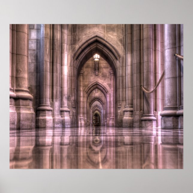 Póster Reflexões da Catedral Nacional de Washington (Frente)