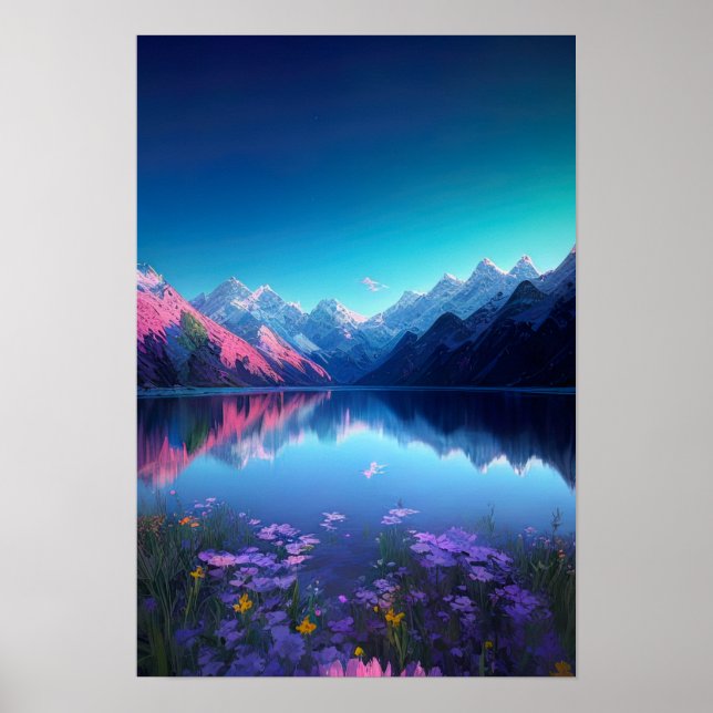 Poster Reflexões de um Mundo Pristino (Frente)