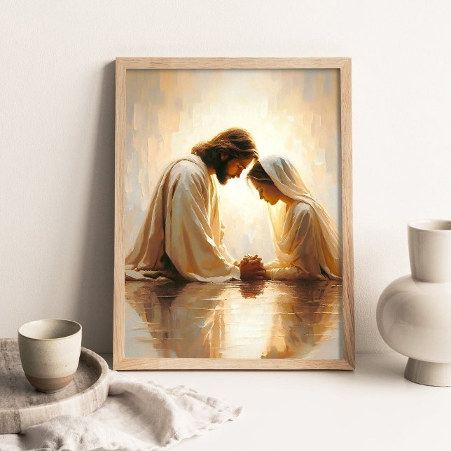 Poster Reflexões Divinas, Arte Cristã para Paredes, Jesus (Criador carregado)