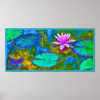 Poster Reflexões Elegantes Namaste Yoga Lotus