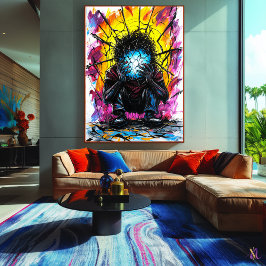 Poster Reflexões Estimuladas - Arte Expressionista Surrea