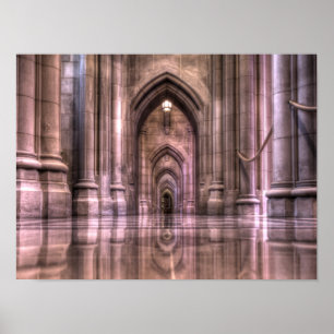 Póster Reflexões nacionais da catedral de Washington