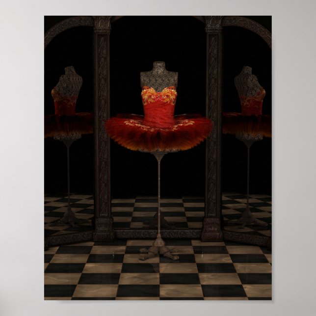 Póster Reflexões sobre o Balé Clássico do Red Firebird (Frente)