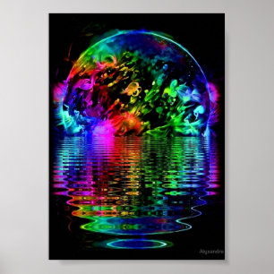 Poster Reflexões Solares de Luz Negra
