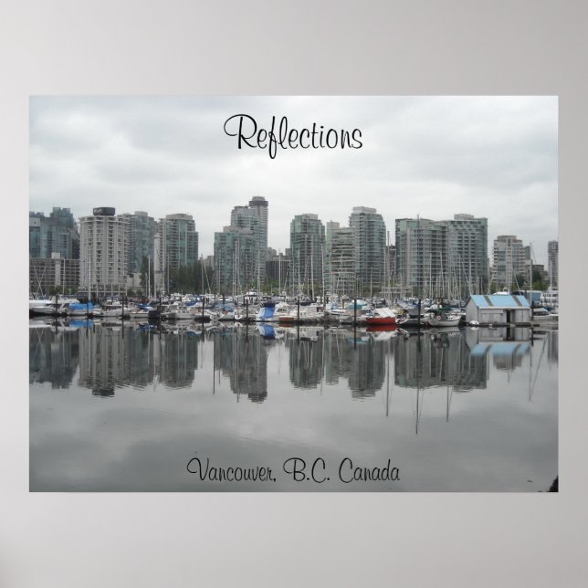 Póster Reflexões - Vancouver, B.C. (Frente)