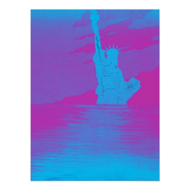 Póster Reflexões Vibrantes da Liberdade Quebrada (Frente)