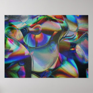Poster Reflexos Coloridos Abstratos