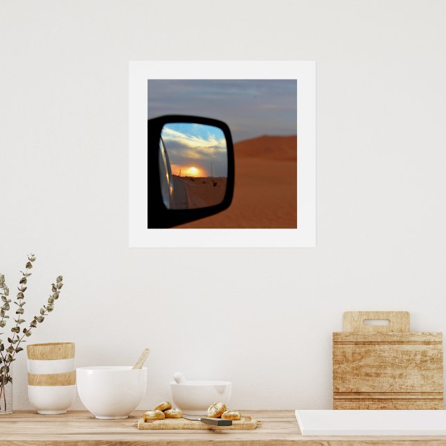 Poster Reflexos do Deserto ao Pôr do Sol (Cozinha)