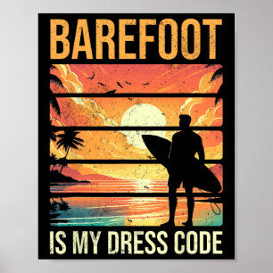 Poster Refoot É Meu Código de Vestimenta Férias de Praia
