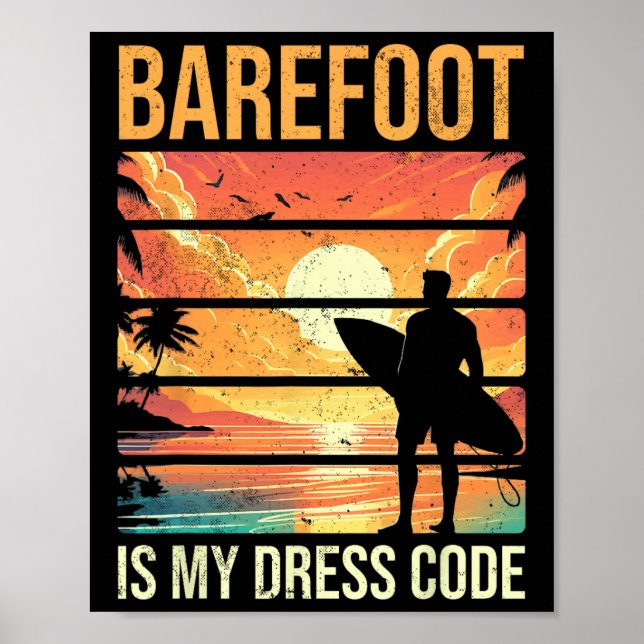 Poster Refoot É Meu Código de Vestimenta Férias de Praia  (Frente)