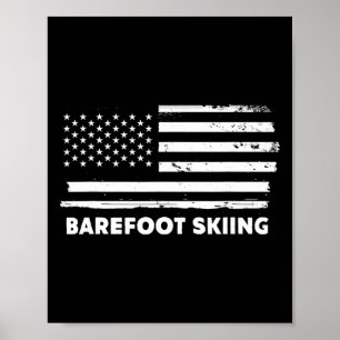 Poster Refoot Esquiando Vida Bandeira Dos EUA Desenho Pat