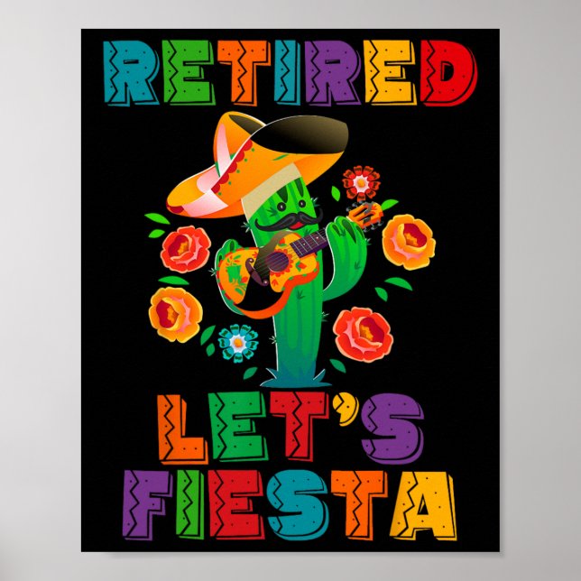 Poster Reforma do mexicano, Vamos Fiesta, Cinco De Retira (Frente)