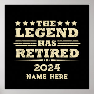 Poster Reforma personalizada A Legenda se aposentou