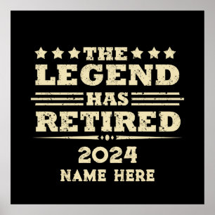 Poster Reforma personalizada A Legenda se aposentou