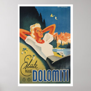 Poster Refrigeração nos Alpes Dolomites