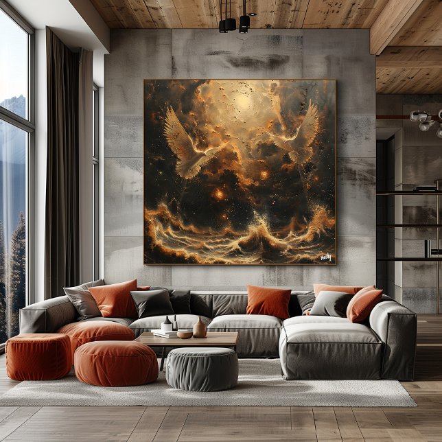 Póster Refugio Cósmico de Aves (Criador carregado)