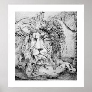 Poster Regal Lion