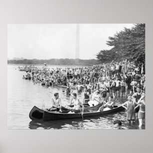 Póster Regata da canoa: 1924