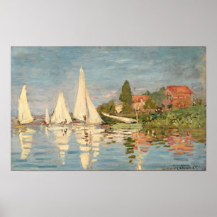Poster Regata de Claude Monet   em Argenteuil