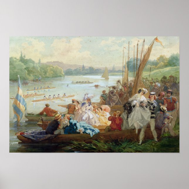 Póster Regata em Asnieres durante o Segundo Império (Frente)