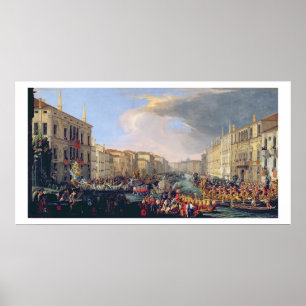 Poster Regata guardarada em honra de Frederick VI de