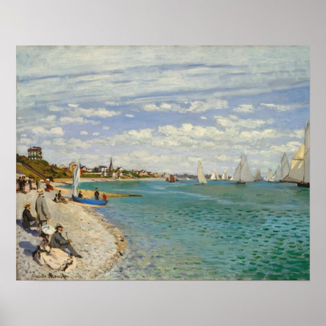 Poster Regatta at Sainte-Adresse (1867) apresentada por C (Frente)