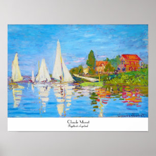 Póster Regatta no Argenteuil Claude Monet