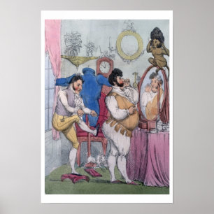 Póster Regency a la Mode, 1812 (gravação colorida)