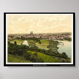 Póster Regensburg, Baviera, Alemanha
