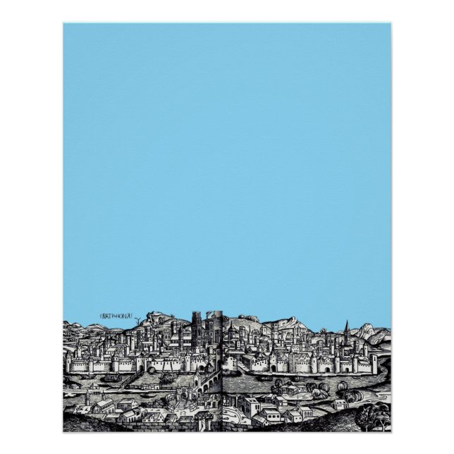 Póster Regensburg cidade na Baviera oriental (Frente)