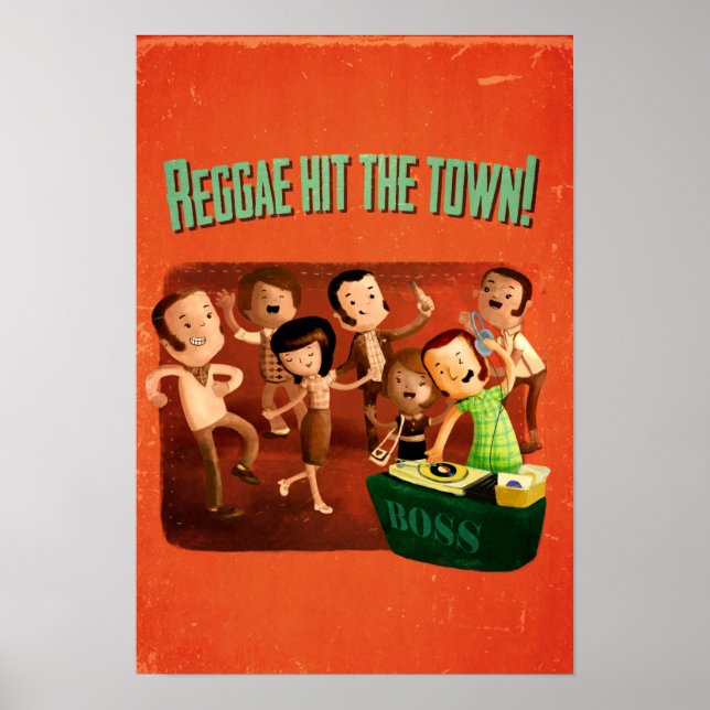 Póster Reggae acertou a cidade! (Frente)