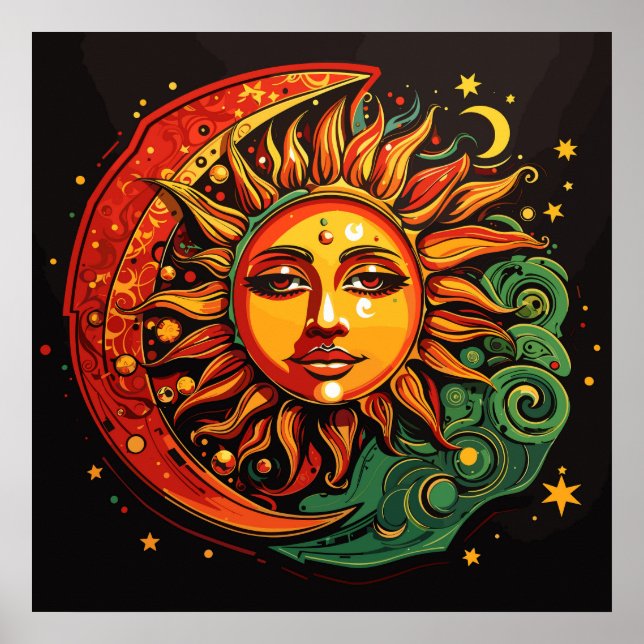 Poster Reggae Sun & Moon (Frente)