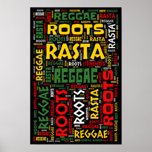 Poster Reggae WordArt
