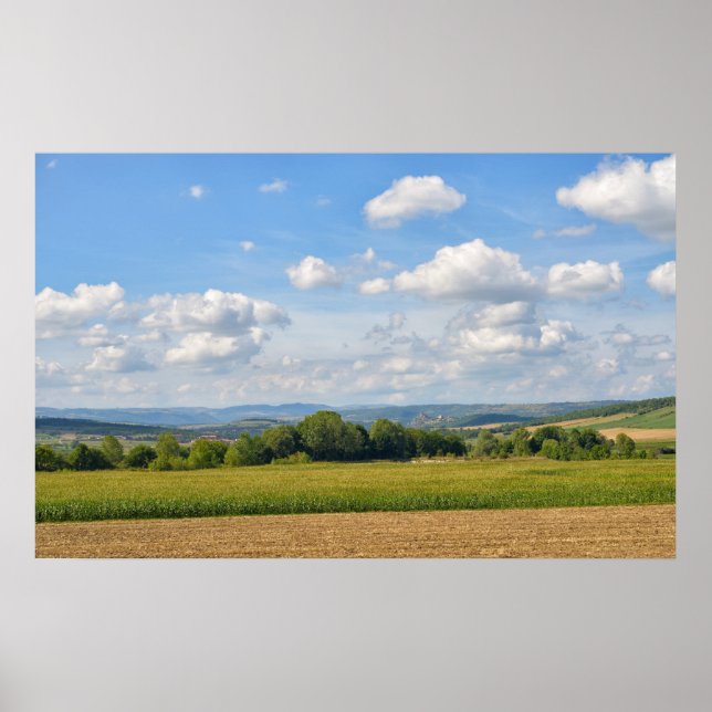 Póster região de Auvergne da França (Frente)