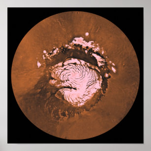 Poster Região de Boreum da égua de Marte