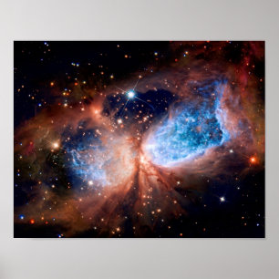 Poster Região de Formação de Estrelas S106 - Foto do Espa