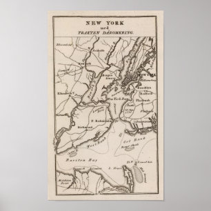Póster Região de New York e de New-jersey