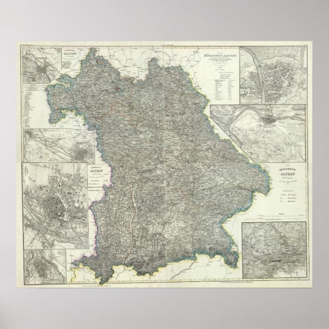 Poster Região de Regensburg, Alemanha (Frente)